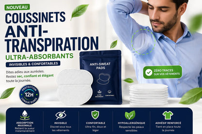 Coussinet Anti-Transpiration Invisible